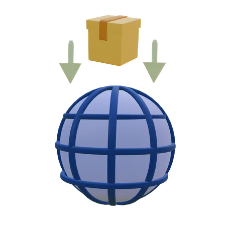 Importer  3D Icon