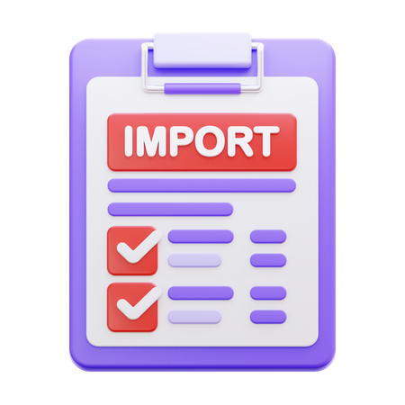 Documents d'importation  3D Icon