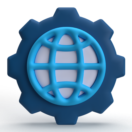 Impostazione Internet  3D Icon