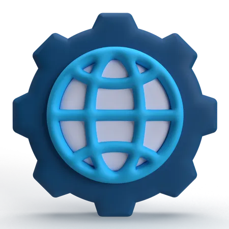 Impostazione Internet  3D Icon