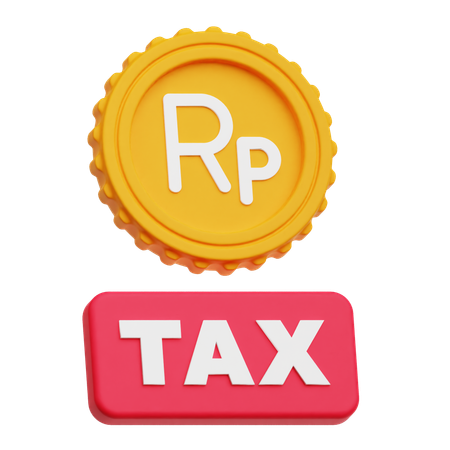 Imposto sobre rupia  3D Icon