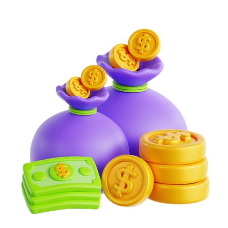 Imposto sobre a riqueza  3D Icon