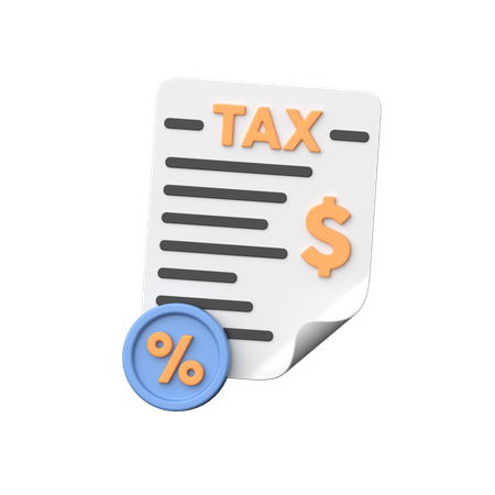 Impostos  3D Icon