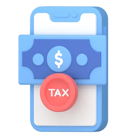 Paiement des taxes en ligne  3D Icon