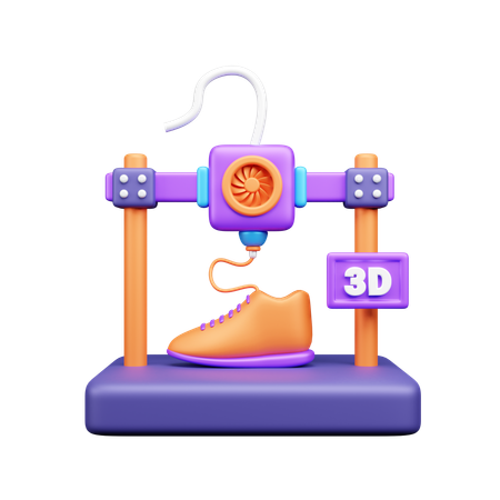 Impresión de zapatos  3D Icon