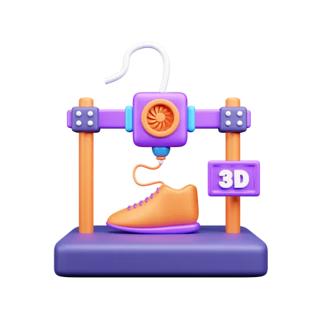 Impresión de zapatos  3D Icon