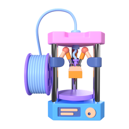 Impresora 3d delta  3D Icon
