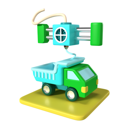 Carro de impressão  3D Icon