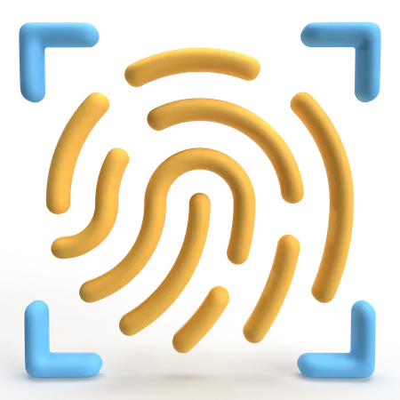 Impressão digital  3D Icon