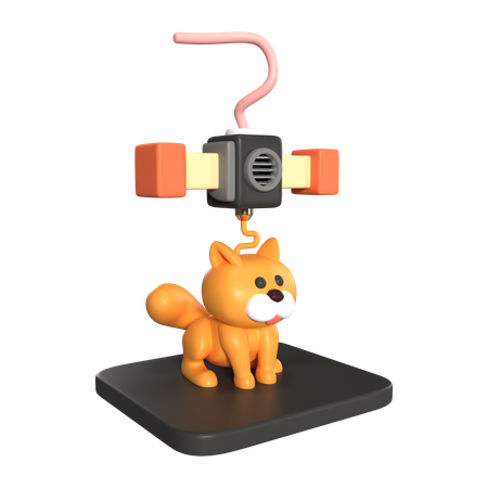 Impression de chat  3D Icon