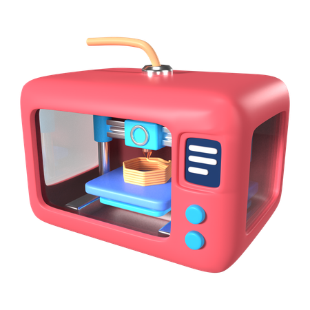 Impressora 3d fechada  3D Icon