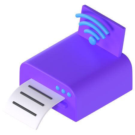 Imprimante sans fil  3D Icon