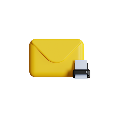 Imprimir correo  3D Icon