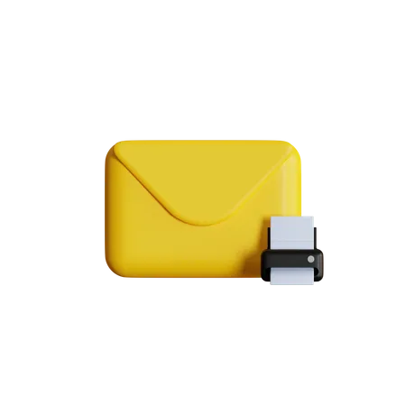 Imprimir correo  3D Icon