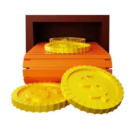 Imprimir dinheiro  3D Icon