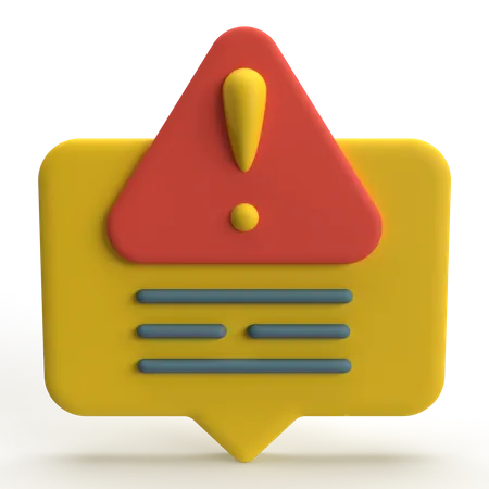 Improtant Message  3D Icon