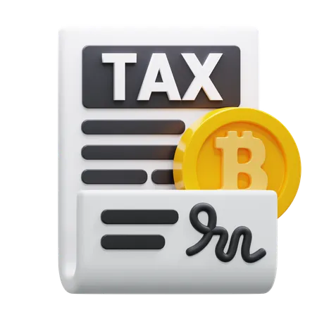 Impuesto bitcoin  3D Icon