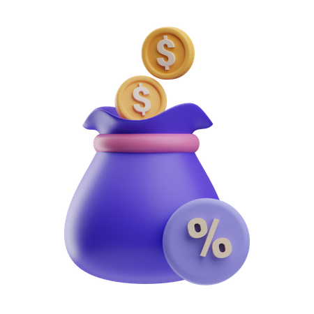 Impuesto al dinero  3D Icon