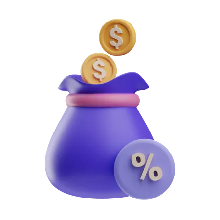 Impuesto al dinero  3D Icon