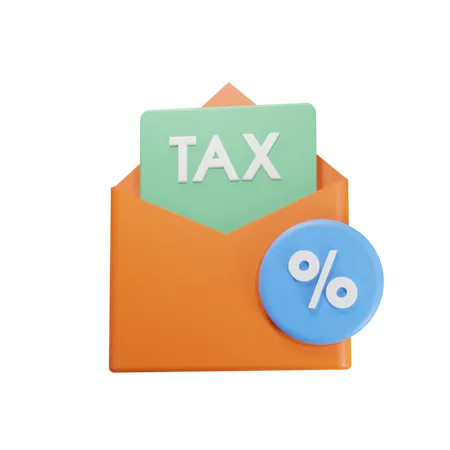 Carta De Descuento De Impuestos 3D Icon