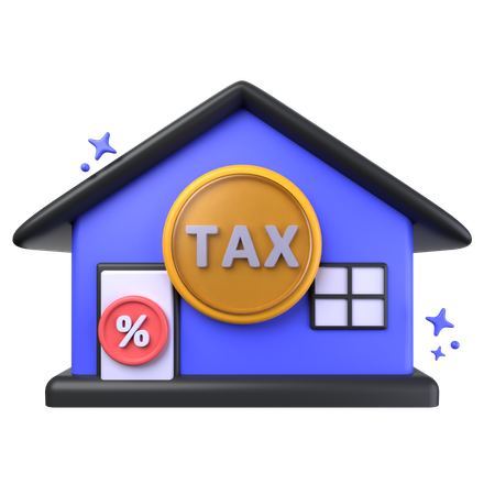 Impuesto de vivienda  3D Icon