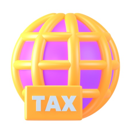 Impuesto global  3D Icon