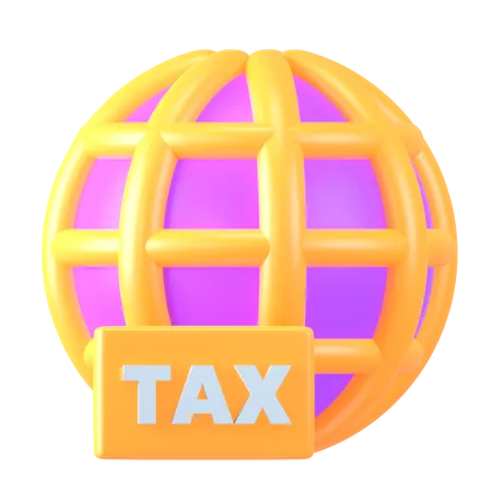 Impuesto global  3D Icon