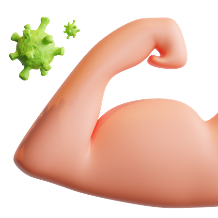 Imunidade forte  3D Icon