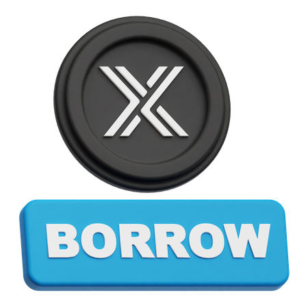 Empréstimo imutável  3D Icon