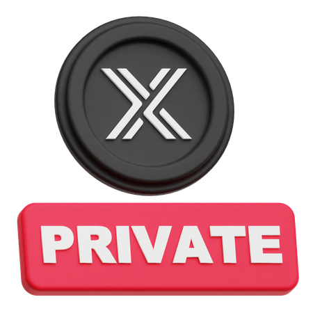 Privado imutável  3D Icon