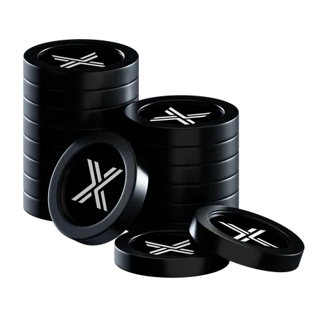 Imx Coin Stacks  3D Icon