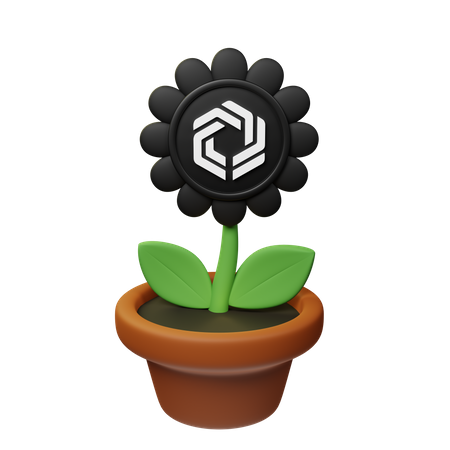 Imx Crypto Plant Pot  3D Icon