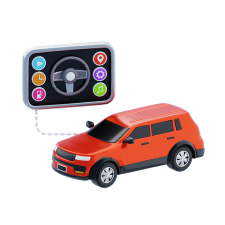 In-car Technology  3D Icon