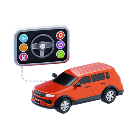 In-car Technology  3D Icon
