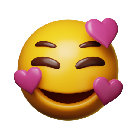 In Love Emoji  3D Icon