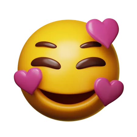 In Love Emoji  3D Icon