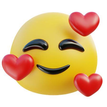 In Love emoji  3D Icon