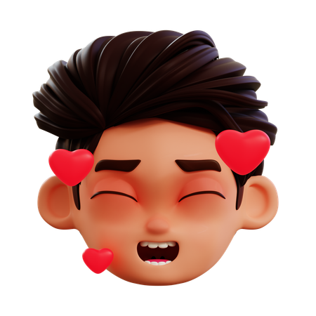 In Love Emoji  3D Icon