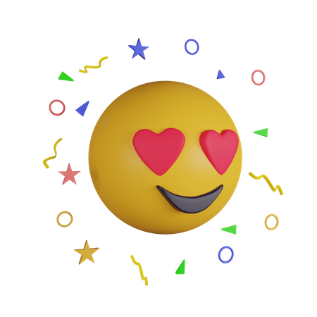 In love emoji  3D Icon