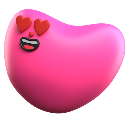 In Love Emoji  3D Icon