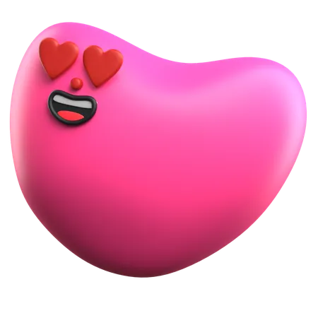 In Love Emoji  3D Icon