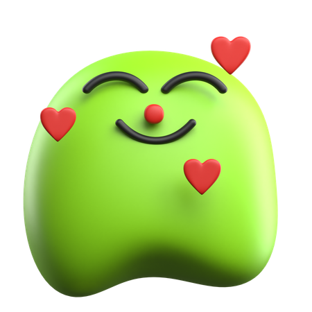 In Love Emoji  3D Icon