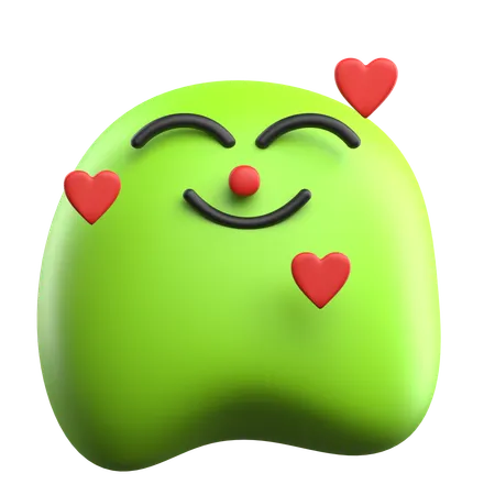 In Love Emoji  3D Icon