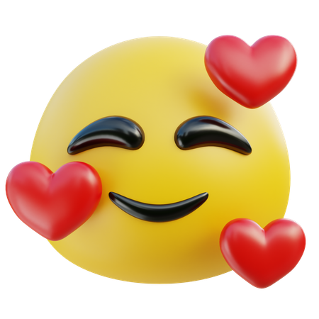In Love emoji  3D Icon