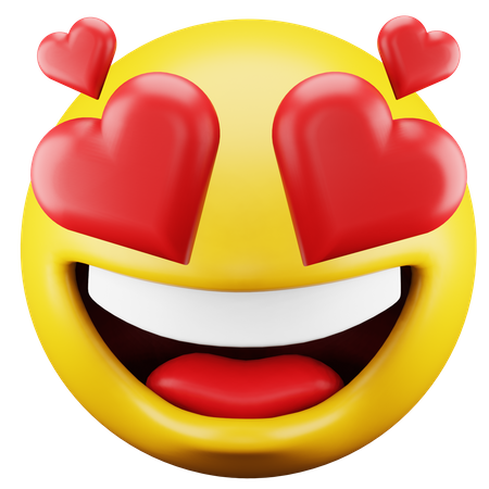 In Love Emoji  3D Icon
