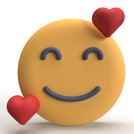 In love Emoji  3D Icon