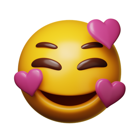 In Love Emoji  3D Icon