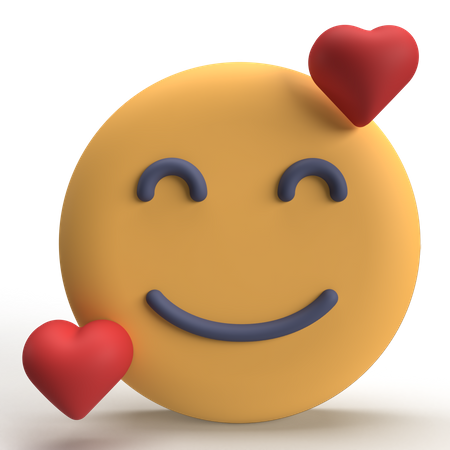 In love Emoji  3D Icon
