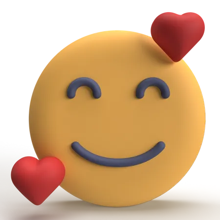 In love Emoji  3D Icon
