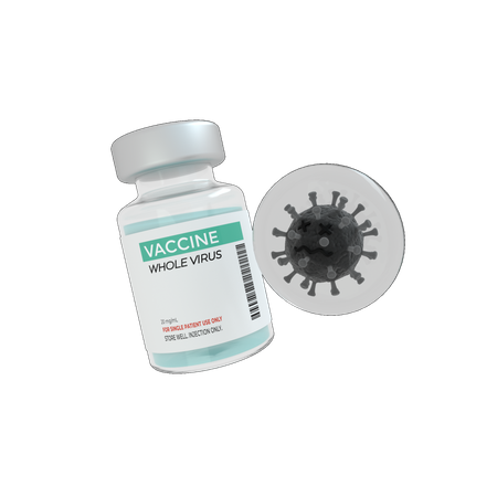 Inactived Virus 3D Illustration
